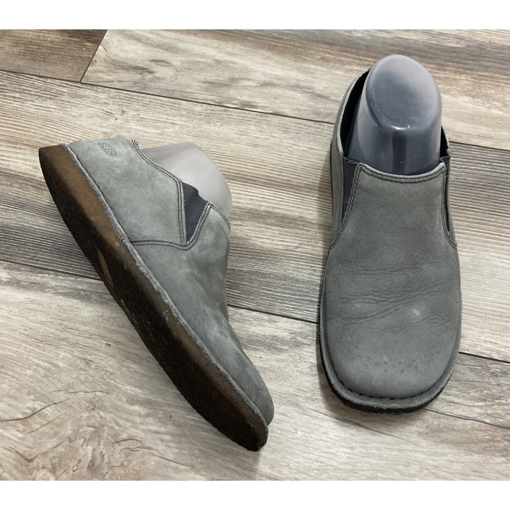 KEEN Sierra Slip-On Gray Leather Casual Walking Shoes Womens Size 7.5